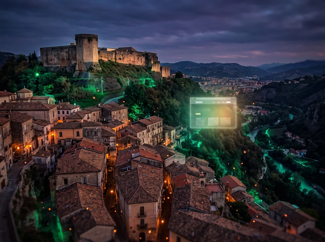 Cosenza: siti web e servizi digitali — Corso Mazzini e museo all'aperto