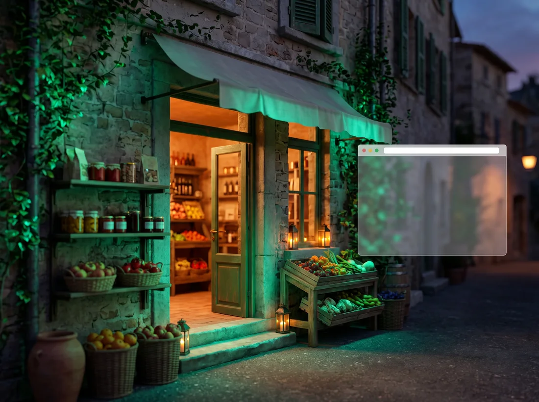 Negozi e botteghe: siti web e negozi online — La vetrina sempre aperta