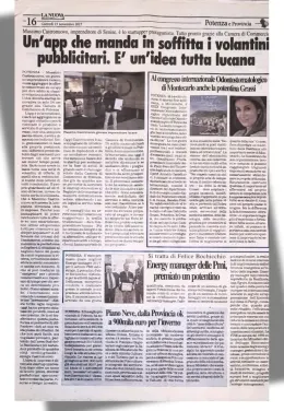Articolo del quotidiano La Nuova del 23 novembre 2017 su Massimo Castronuovo e la startup Piramide 3.5